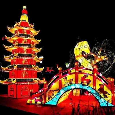 Lanterna del festival cinese del partito Lanterna cinese tradizionale impermeabile