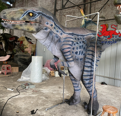 Dinosauro animatronico realistico e resistente per la sicurezza dei parchi a tema