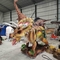 Il parco di divertimenti annunciato osserva il dinosauro che di lampeggiamento il triceratopo modella