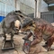Parco a tema Dinosauro animatronico realistico Gorgonops VS Scutosaurus con personalizzazione del movimento e del suono