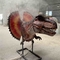 Dinosauro Dilophosaurus testa con effetto fumo