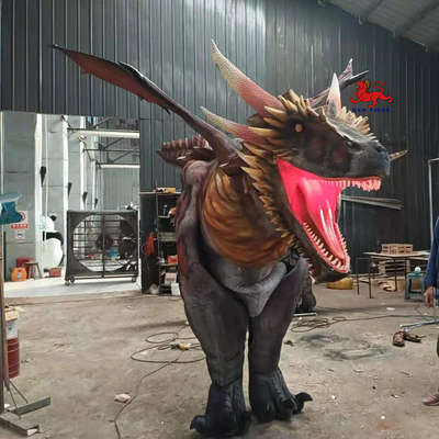 Costume da drago realistico animatronic per interni / esterni