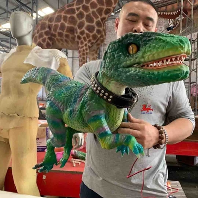 comprare Burattino da mano Dino Museum / Burattino di dinosauro bambino realistico certificato RoHS online manufacture