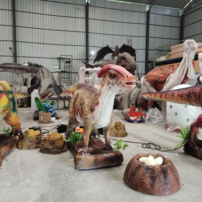 comprare 220V 380V Realistico Dinosauro Animatronic Modello Parasaurolophus online manufacture