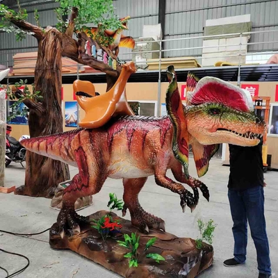comprare Realistico Dilophosaurus Dinosaur Animatronics in vendita colore personalizzato online manufacture
