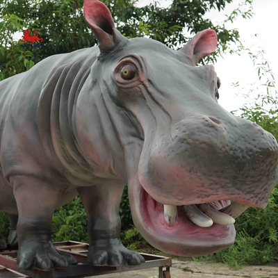 comprare Ippopotamo animatronico, ippopotamo a grandezza naturale da 4 m per parco divertimenti online manufacture