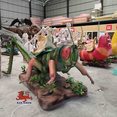 comprare Grandi insetti animatronici da 3 m / mantide animatronica per parco a tema online manufacture