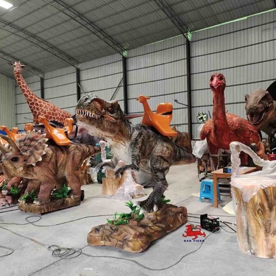 Animatronic T Rex Dinosaur Ride Dinosauro artificiale impermeabile resistente al sole