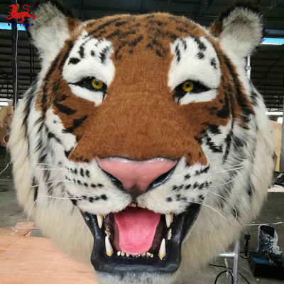 comprare Tipo artificiale di testa di tigre realistico Animatronic montato a parete online manufacture