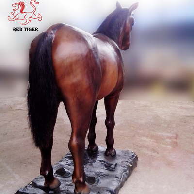 comprare Statue in resina animale personalizzate Sculture di cavalli a grandezza naturale animatronic online manufacture
