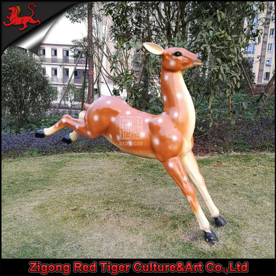 comprare Resina di statue di animali da giardino su misura in vetroresina a prova di sole online manufacture
