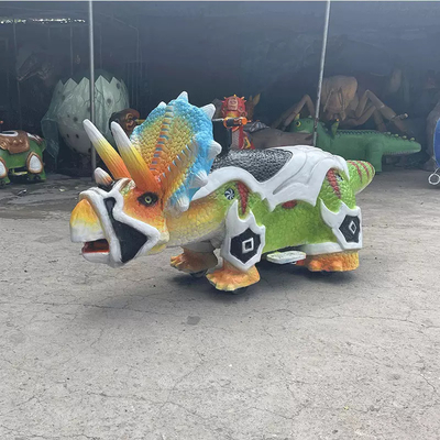 Giro del dinosauro Animatronic personalizzato su colore naturale per il parco a tema