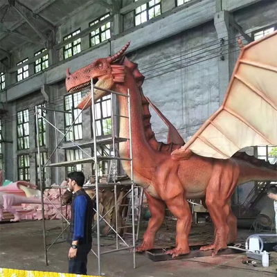 Dinosauro meccanico del parco a tema impermeabile dei draghi di Animatronic