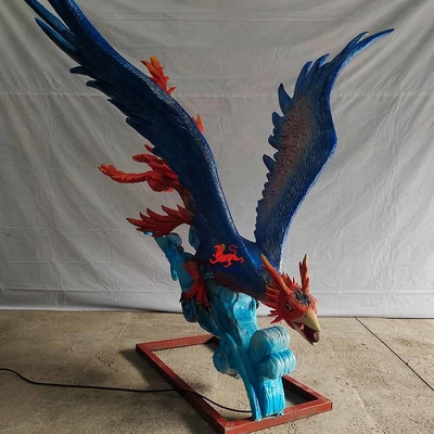 Animali Animatronic realistici amichevoli Jingwei animale mitico cinese di Eco