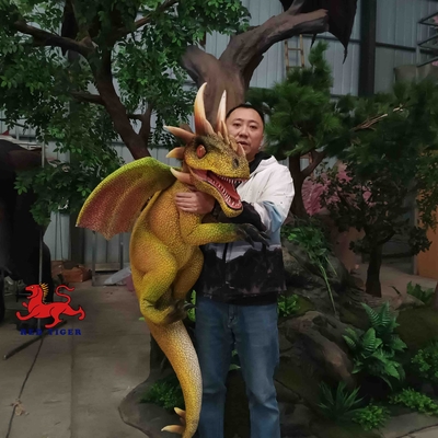comprare Drago interattivo realistico a grandezza naturale della mosca del bambino del burattino di mano del dinosauro online manufacture