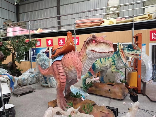 Giro Animatronic su misura del dinosauro con colore e la dimensione regolabili