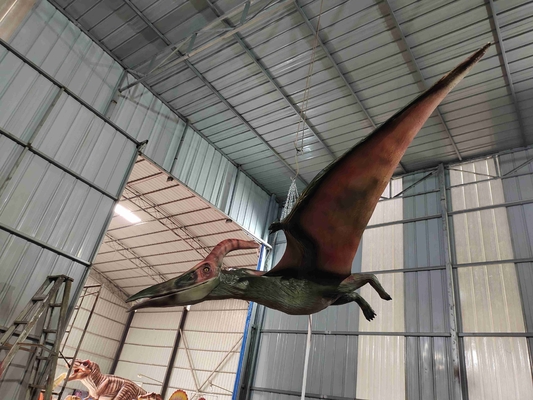 comprare Dimensione naturale Dinosauro realistico Animatronico Appoggiato su Pterosauro con suono online manufacture