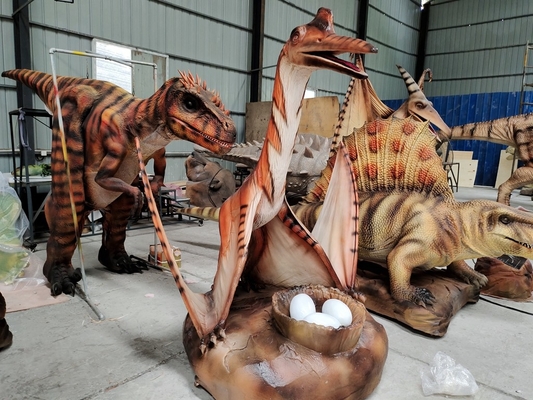 comprare Selfie Point Quetzalcoatlus Realistic Animatronic Dinosauro Con Uova Sensore Infrarosso Avvio online manufacture