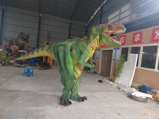 comprare Costume di dinosauro adulto Dinosauro camminante Requisiti cinematografici mostra T-Rex verde online manufacture
