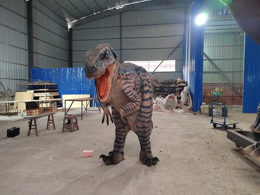 Costume di dinosauro vero e proprio per adulti, mondo giurassico, costume di dinosauro camminante realistico
