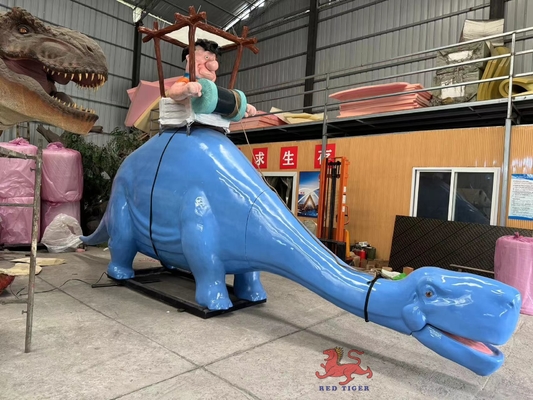 comprare Fibra di vetro Disegni animati Dinosauro Animatronic Ride su un dinosauro online manufacture