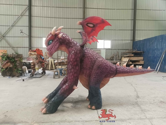Parco di avventure Parata di carnevale Attraente costume di drago realistico