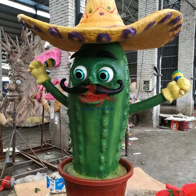 comprare Parco tematico a sensori infrarossi Cartoon Animatronic Plant Cactus online manufacture