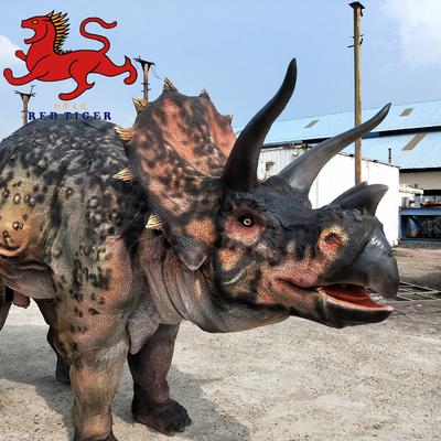 comprare Costume da dinosauro Triceratopo animatronico con gambe nascoste per parchi a tema online manufacture