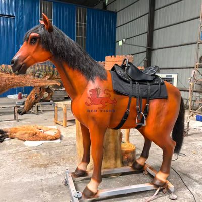 comprare Kids Playground Animatronic Horse Ride For Theme Park Attractions online manufacture
