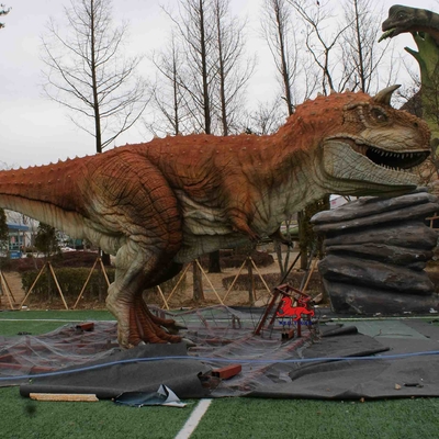 Good price Attrezzatura del parco a tema Statua di Carnotaurus modello di dinosauro Animatronic realistico in linea