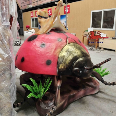 Un buon prezzo. Theme Park Realistic Animatronic Ladybug Model Natural Color in linea