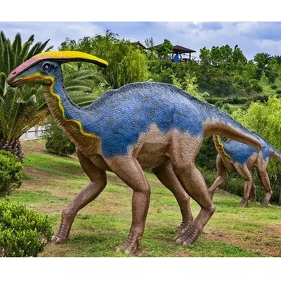 Parco a tema Dinosauro Animatronic realistico Parasaurolophus con movimento e suono