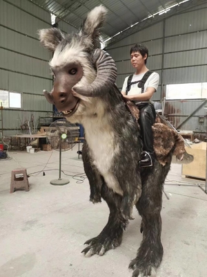 Animatronic Dinosaur Star Wars Tauntaun Ride In Costume In Festival Parade Event