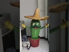 Parco a tema Cartoon Animatronic Plant Cactus di alta qualità in vendita