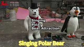 Canto Animatronic dell'orso polare in vendita